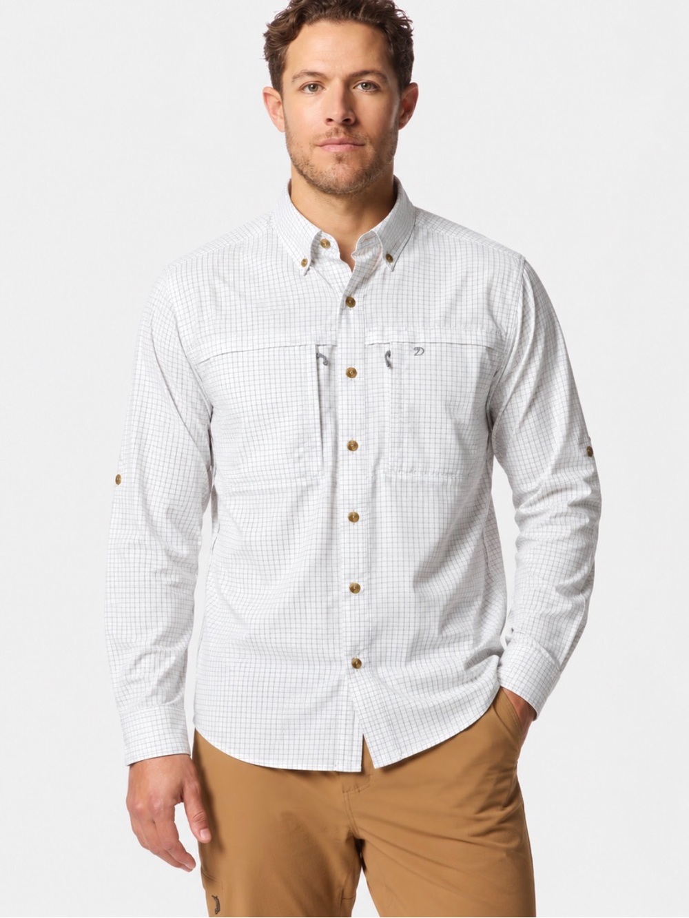 NWT Duck Camp M's Lightweight Fishing Shirt Long Sleeve | XXL | White